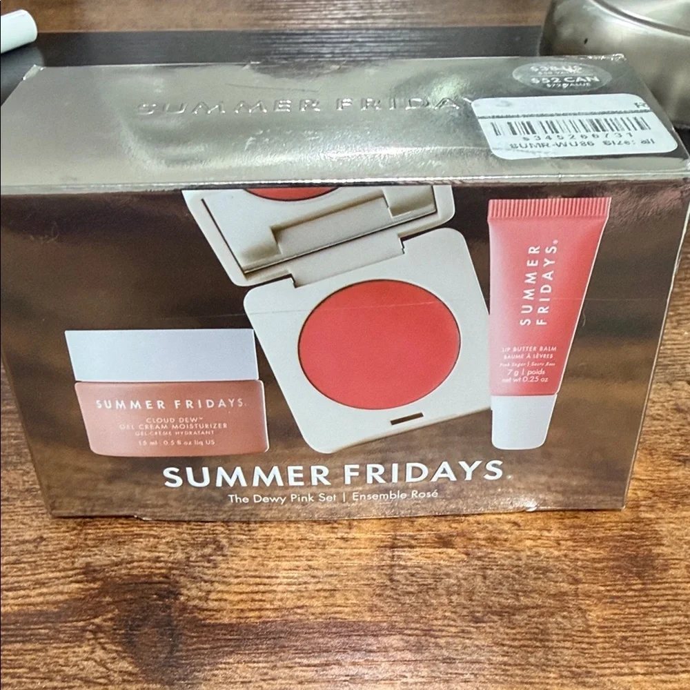 New in box Summer Fridays Dewy Pink set Skincare Duo